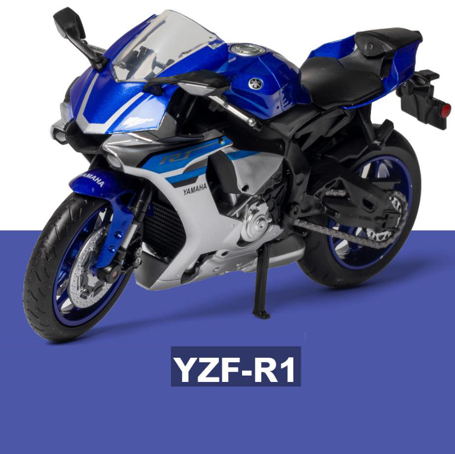 Miniatura Yamaha YZF-R1 Azul Caipo 1:12